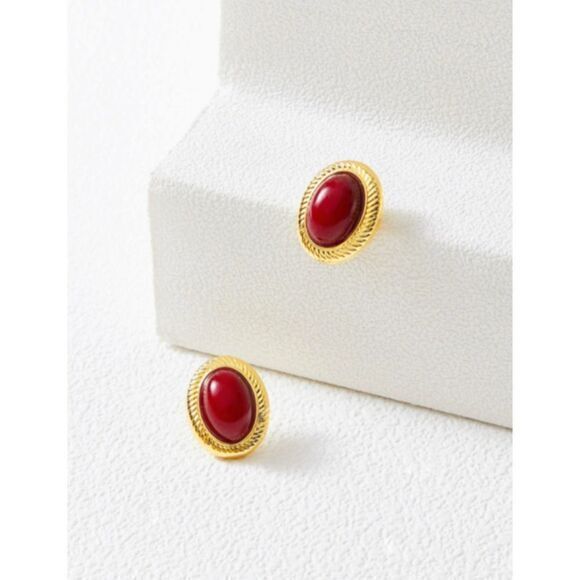 Motf Premium 14k Gold Plated Stud Earrings